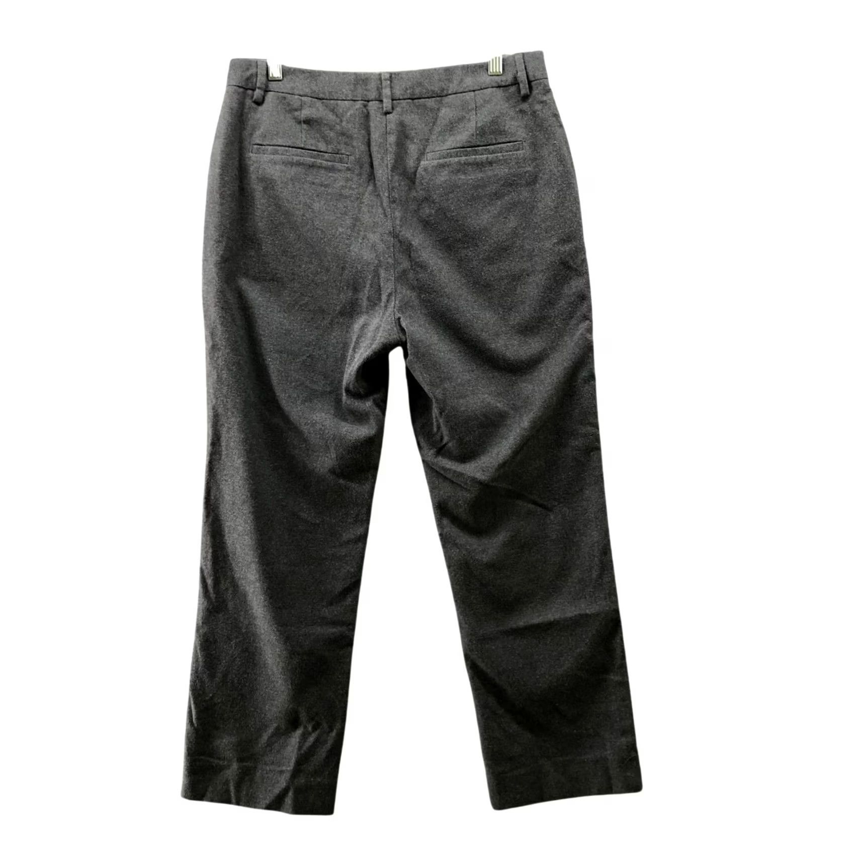 Vintage L.L. Bean Pants Womens 10 Gray Flannel Classic Fit Straight High Rise Comfort Size 32" / US 10 / IT 46 - 2 Thumbnail