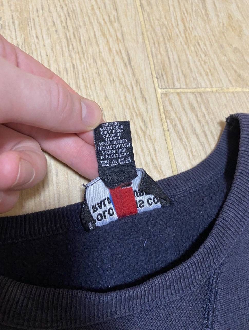 Polo Ralph Lauren × Vintage Vintage Polo Ralph Lauren Distressed Rugby Sweatshirt Size US XL / EU 56 / 4 - 8 Thumbnail