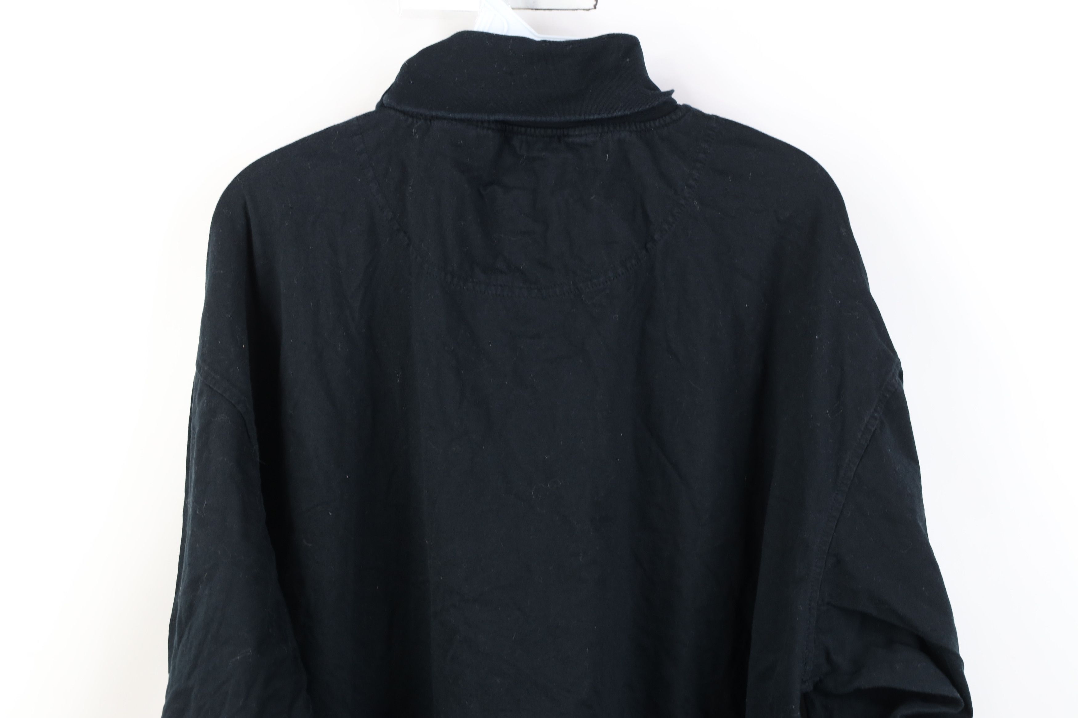 Vintage Vintage 90s Streetwear Heavyweight Turtleneck T-Shirt Black Size US XXL / EU 58 / 5 - 11 Thumbnail