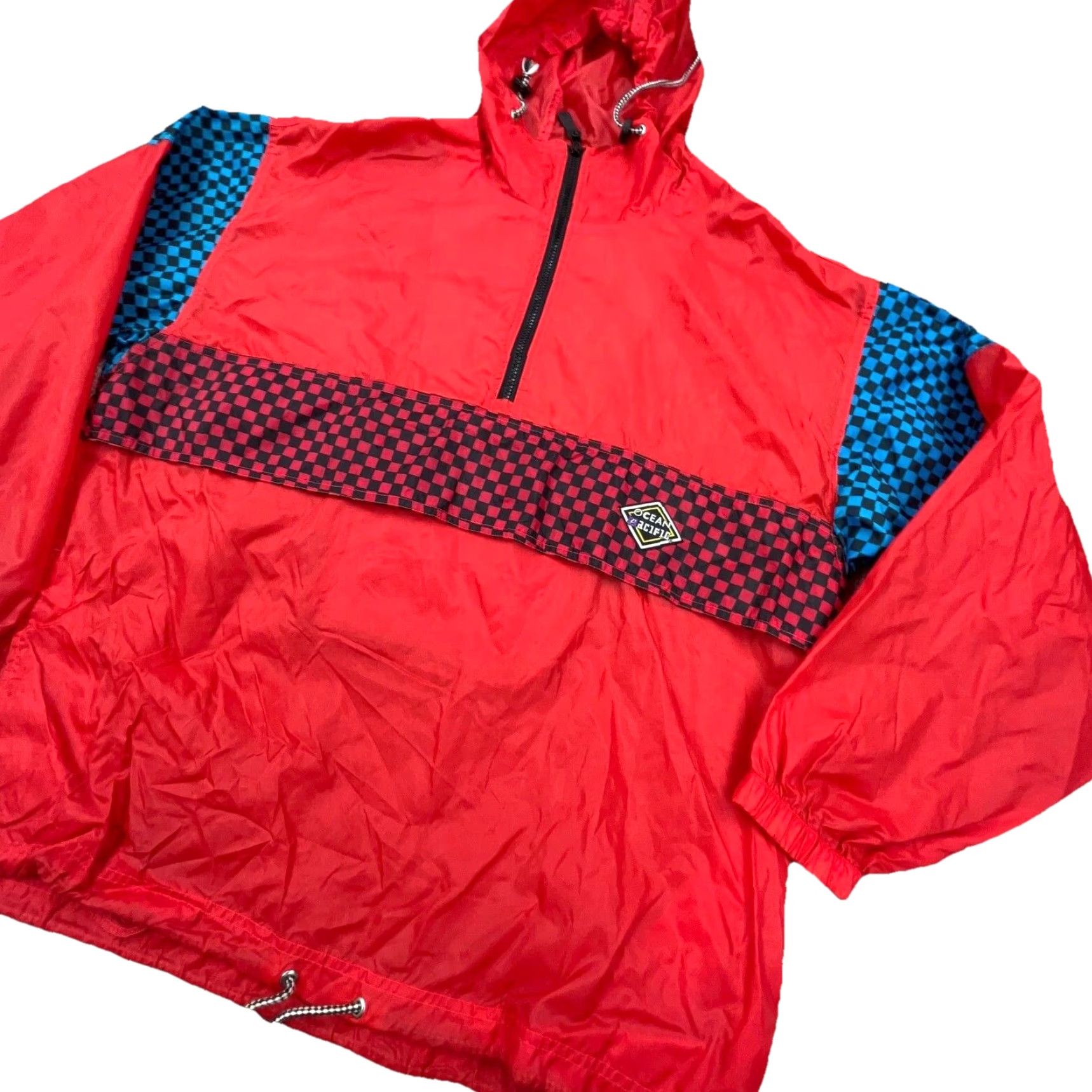 Ocean Pacific VINTAGE Ocean Pacific Jacket Men M Red Windbreaker Anorak Zip Up 80s 90s Logo Size US M / EU 48-50 / 2 - 2 Thumbnail