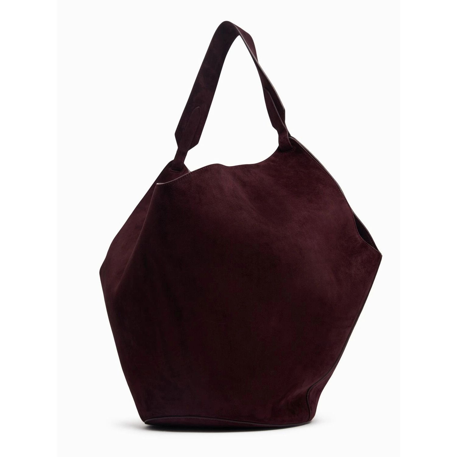 KHAITE KHAITE Lotus Medium $3600 Rouge/Black Suede Tote Bag New And Size ONE SIZE - 3 Thumbnail