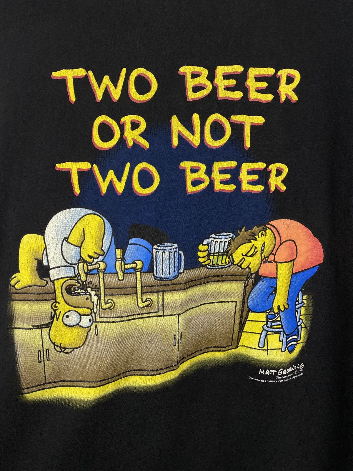 The Simpsons × Vintage Vintage 1998 Matt Groening Homer The Simpsons t-shirt Size US L / EU 52-54 / 3 - 6 Thumbnail