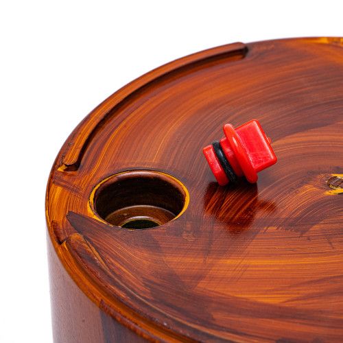 Designer × Homemade 7.8 in. Dark Wood Plastic Self-watering Planter Pot Size US L / EU 52-54 / 3 - 7 Thumbnail