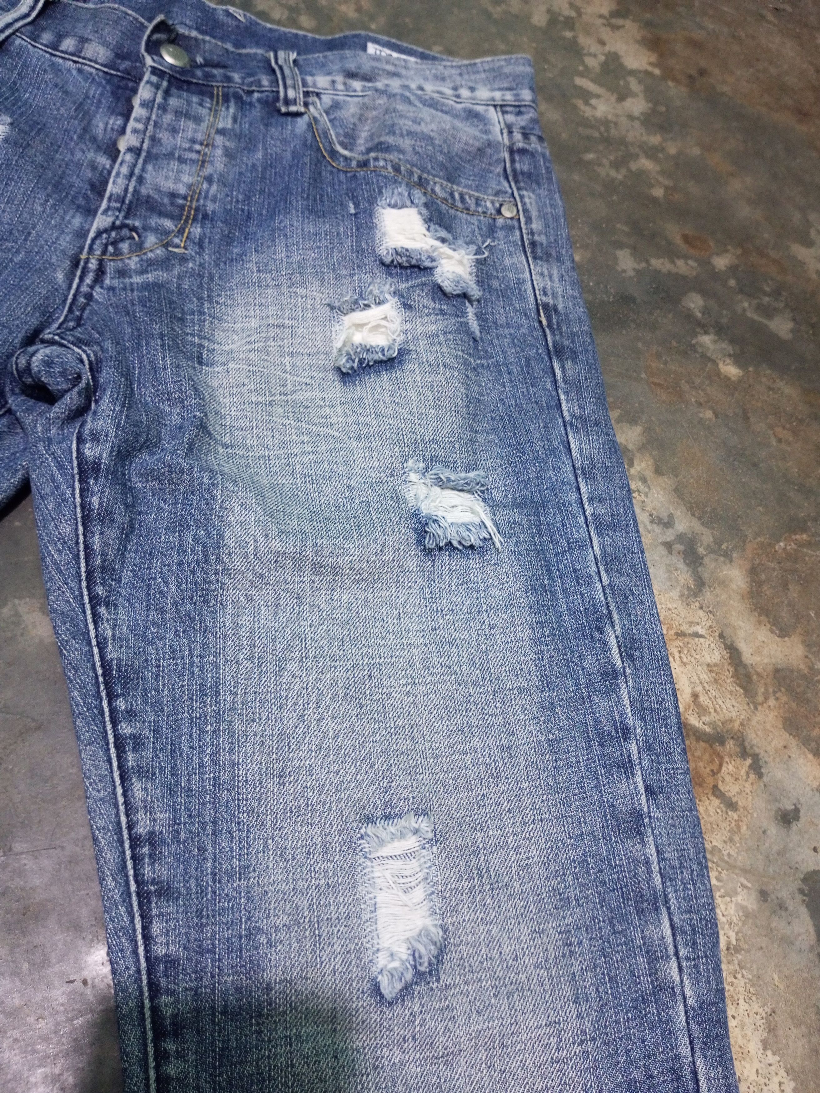 20471120 Vintage Trinity button zip distressed denim Size US 32 / EU 48 - 8 Thumbnail