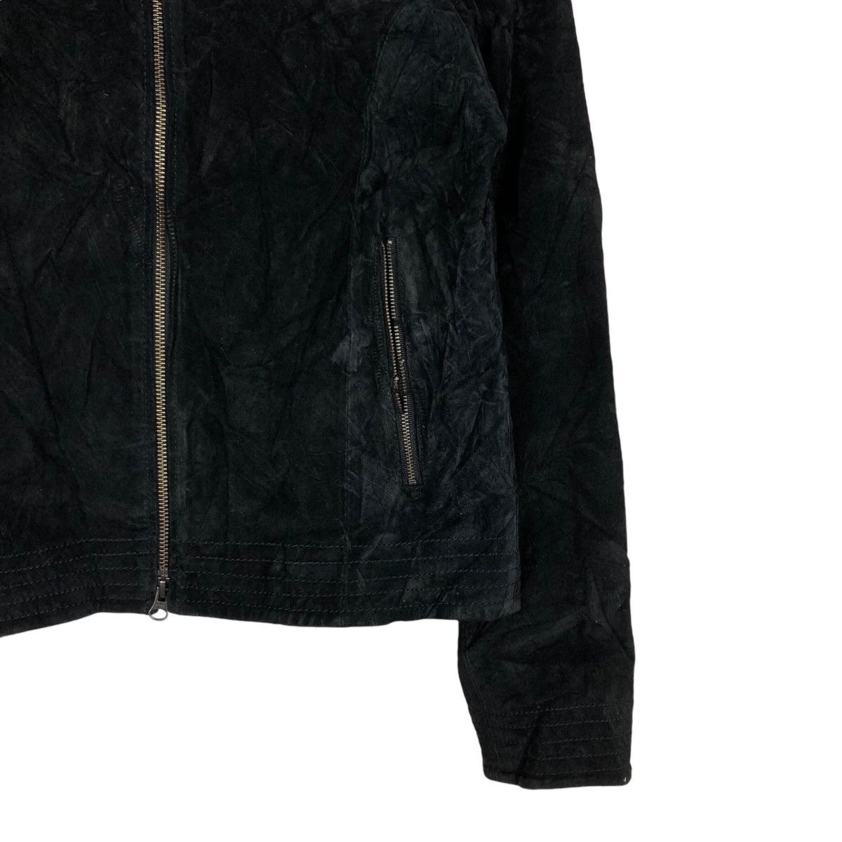 Japanese Brand 📌Vintage Cropped Leather Jacket Rule Issey Miyake Size US L / EU 52-54 / 3 - 6 Thumbnail