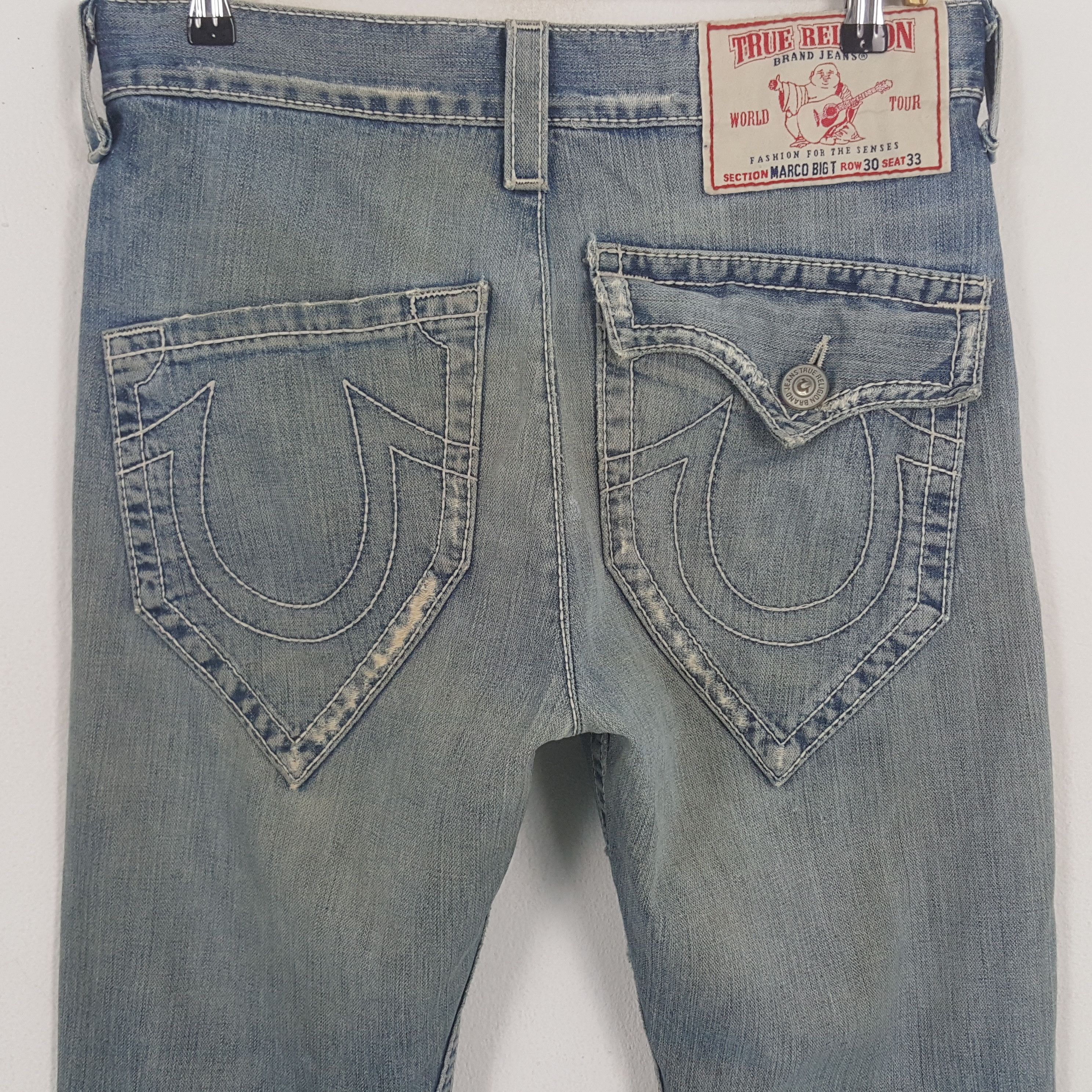 Vintage True Religion Rare Pocket American Distressed Jeans