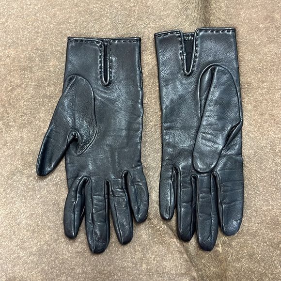 Hermes HERMES Leather Stitched H Gloves Size ONE SIZE - 4 Thumbnail