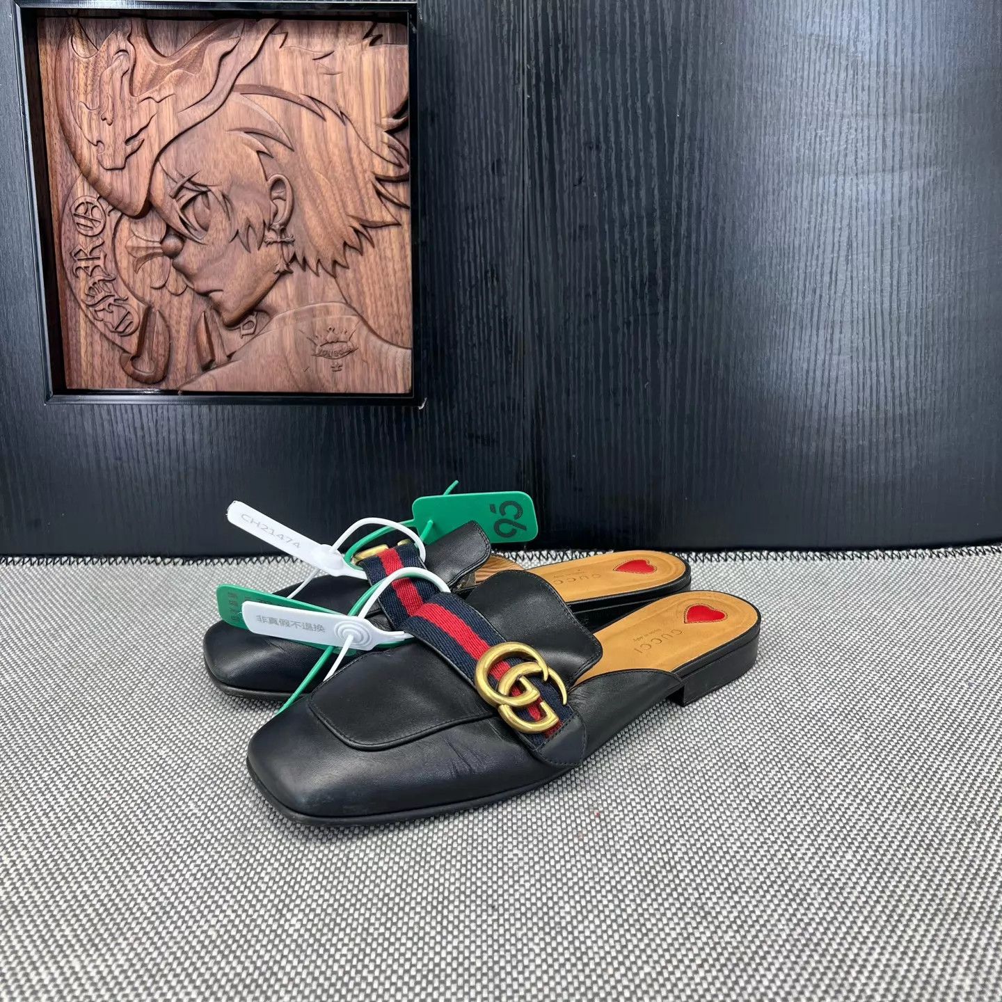 Gucci Gucci Princetown Black Slippers 38 Boxed Size US 7.5 / IT 37.5 - 1 Thumbnail