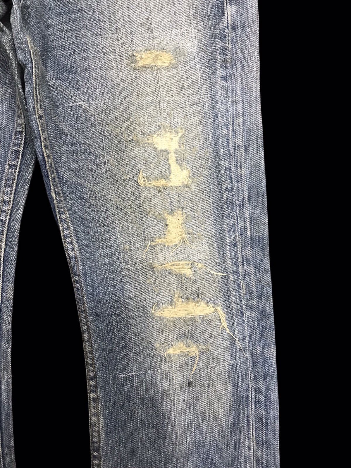 Japanese Brand 💥FLARE💥JackRose Japan Sick Distressed Patchwork Denim F137 Size US 32 / EU 48 - 5 Thumbnail