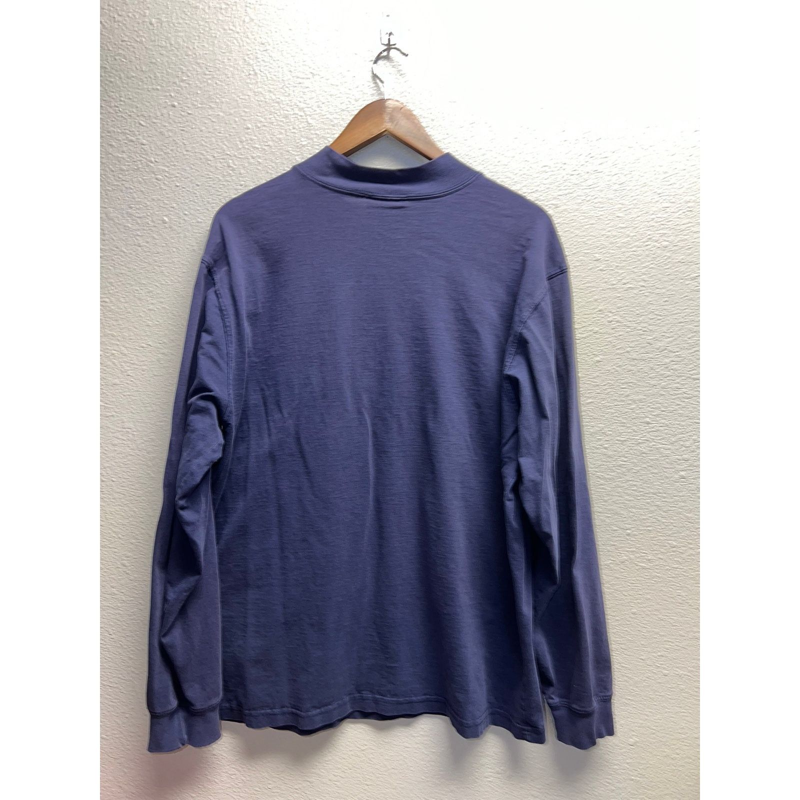 Adidas Vintage Adidas Blue Mock Neck Long Sleeve Shirt VTG 90s XL Size US XL / EU 56 / 4 - 7 Thumbnail