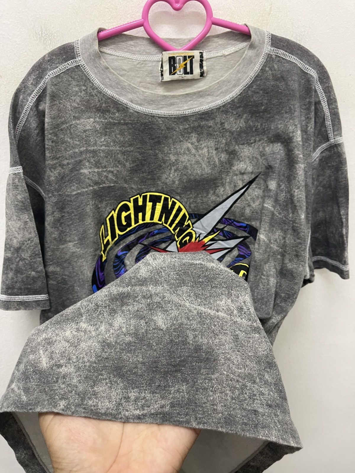 Lightning Bolt Rare 90s Vintage LIGHTNING BOLT Single Stitches Size US L / EU 52-54 / 3 - 5 Thumbnail