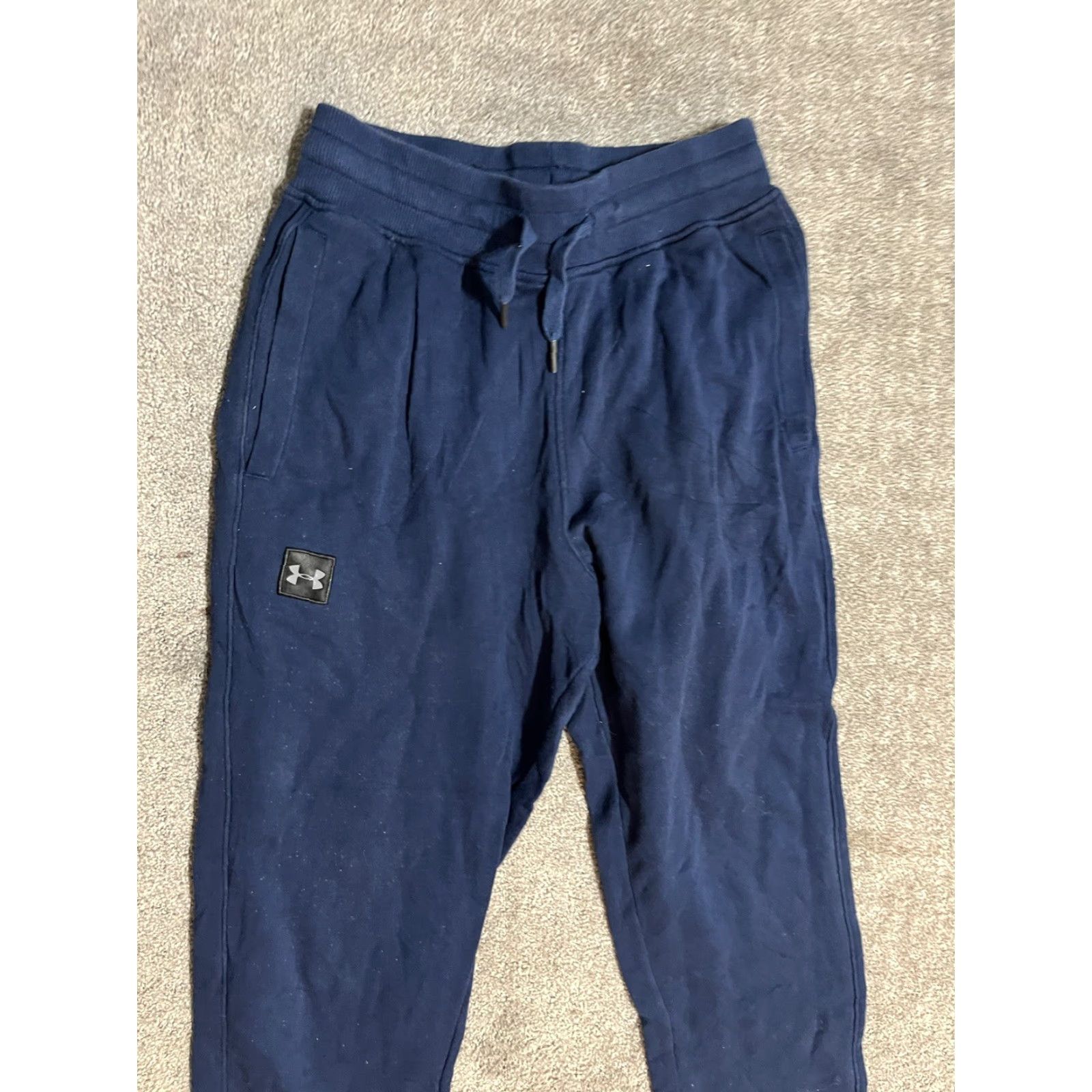 Under Armour UNDER ARMOUR SWEATPANTS MEN'S Solid Loose Blue Size Small Solid Distressed Size US 29 - 2 Thumbnail