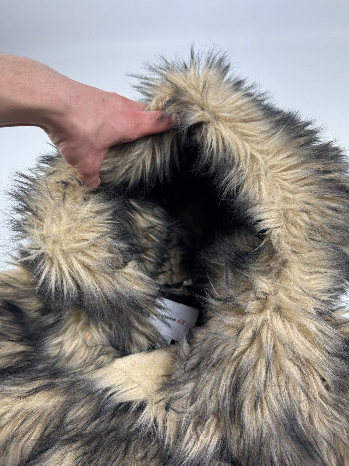 H&M × Paco Rabanne Rabanne x H&M Animal Print Faux Fur Hooded Jacket Size M / US 6-8 / IT 42-44 - 10 Thumbnail