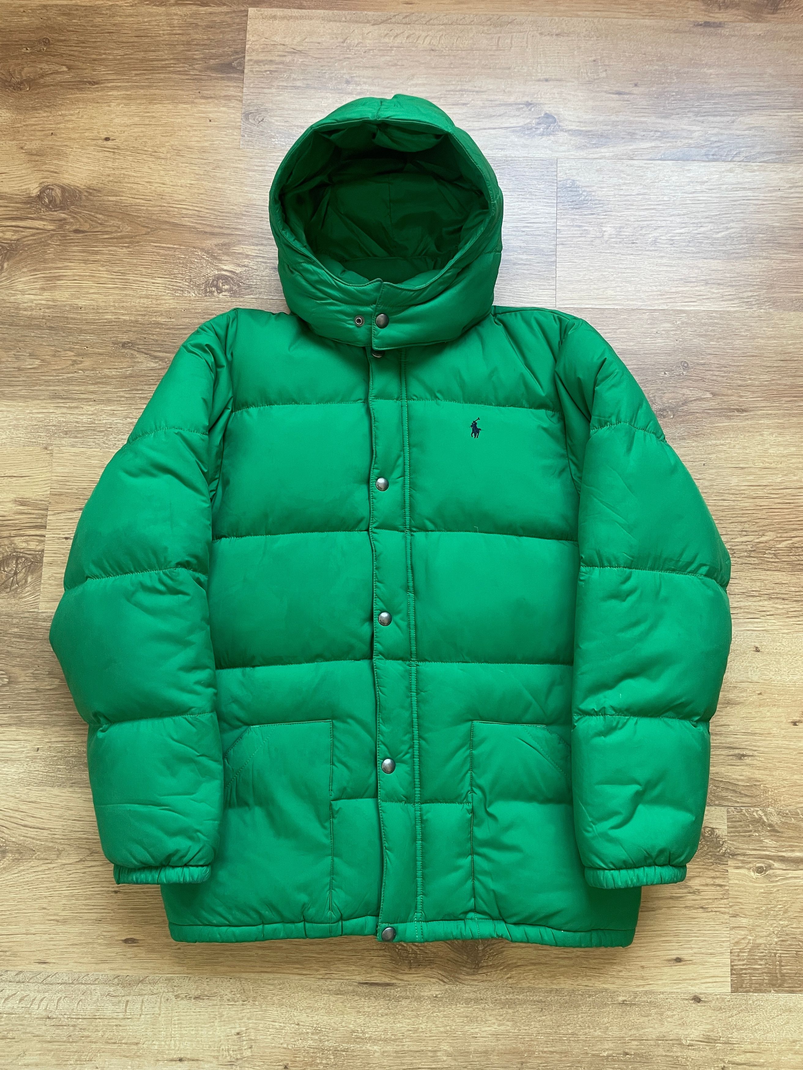 image of Polo Ralph Laurent Down/feathers Heavy Puffer Jacket in Green, Men's (Size Small)