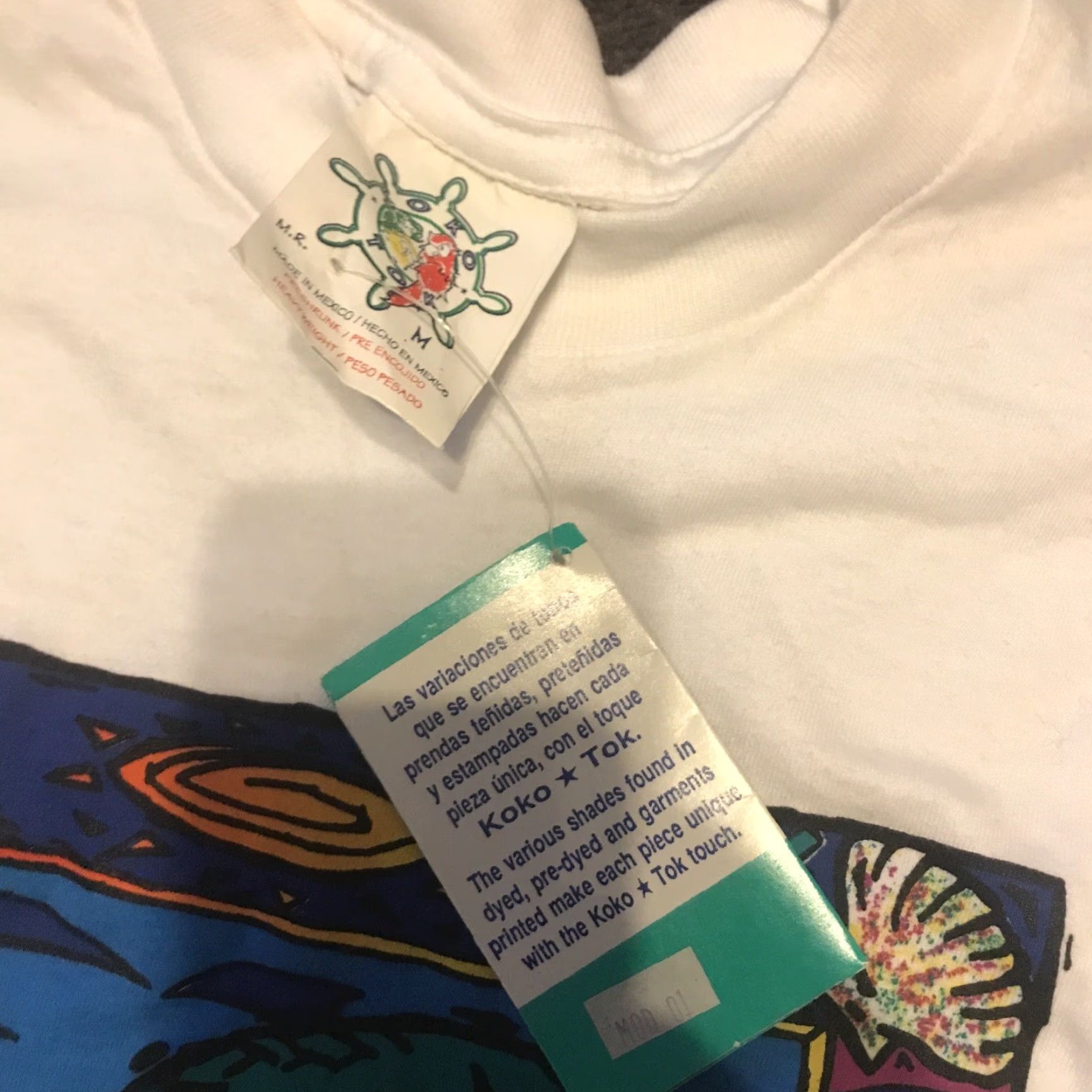 Vintage VINTAGE 90s Koko Tok Ixtapa T Shirt M White Mens Size US M / EU 48-50 / 2 - 2 Thumbnail
