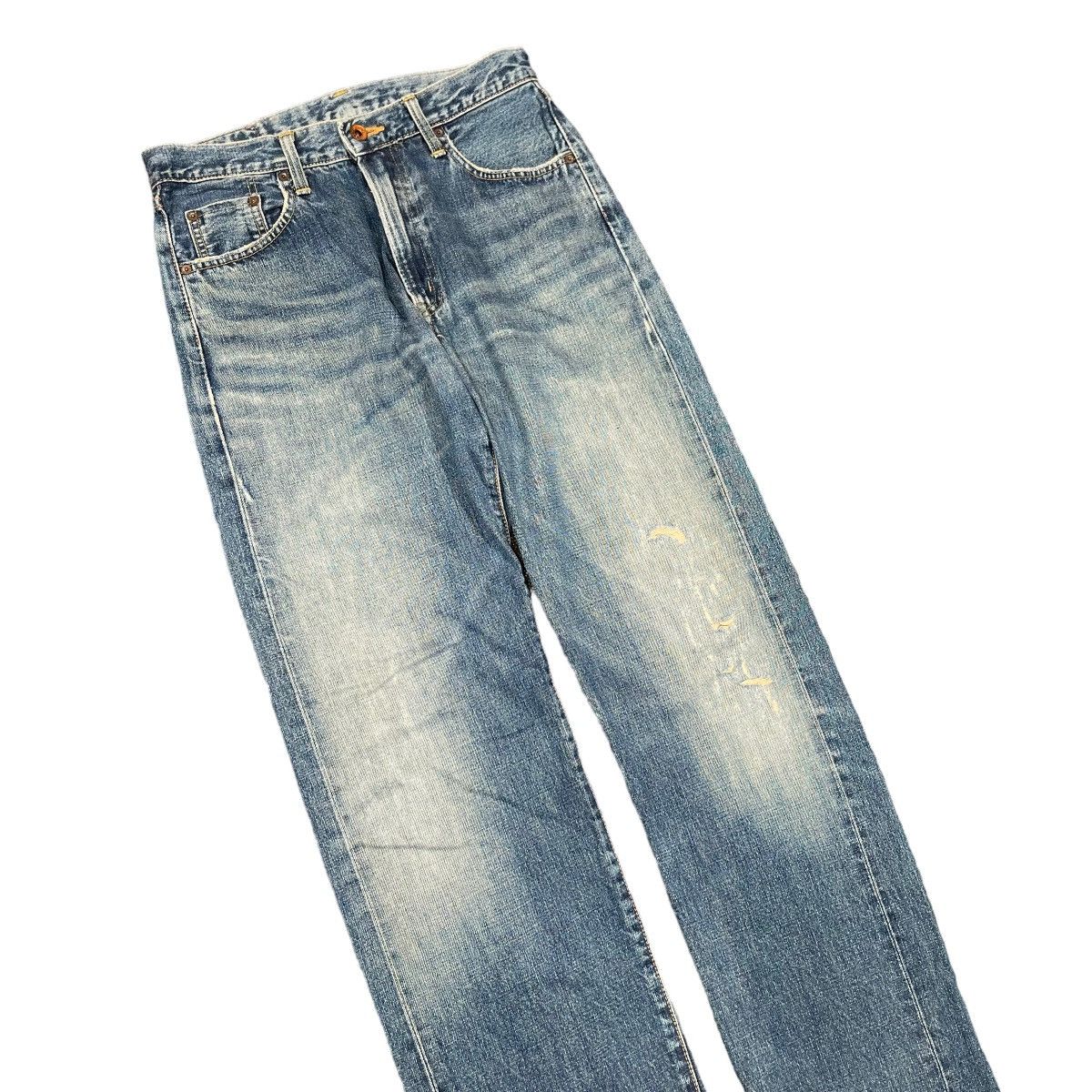 Edwin × Vintage Vintage 80s Edwin 505XX Redline Selvedge Baggy Jeans Size US 29 - 2 Thumbnail