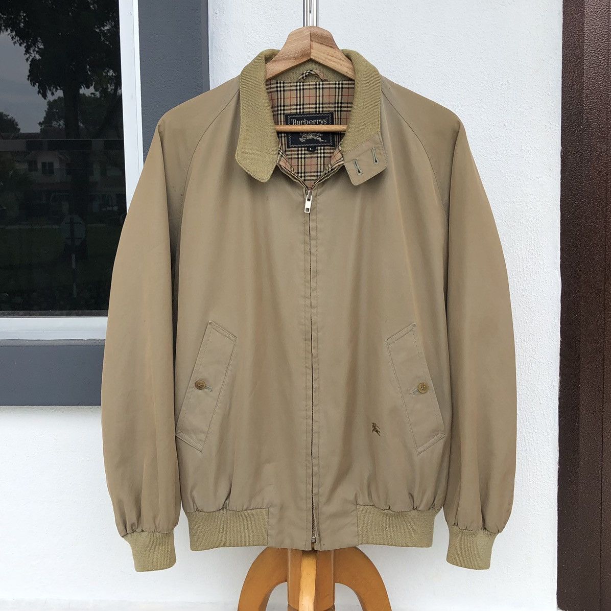 Burberry Vintage Burberrys Prorsum Lined Novacheck Bomber Jacket Size US M / EU 48-50 / 2 - 2 Thumbnail