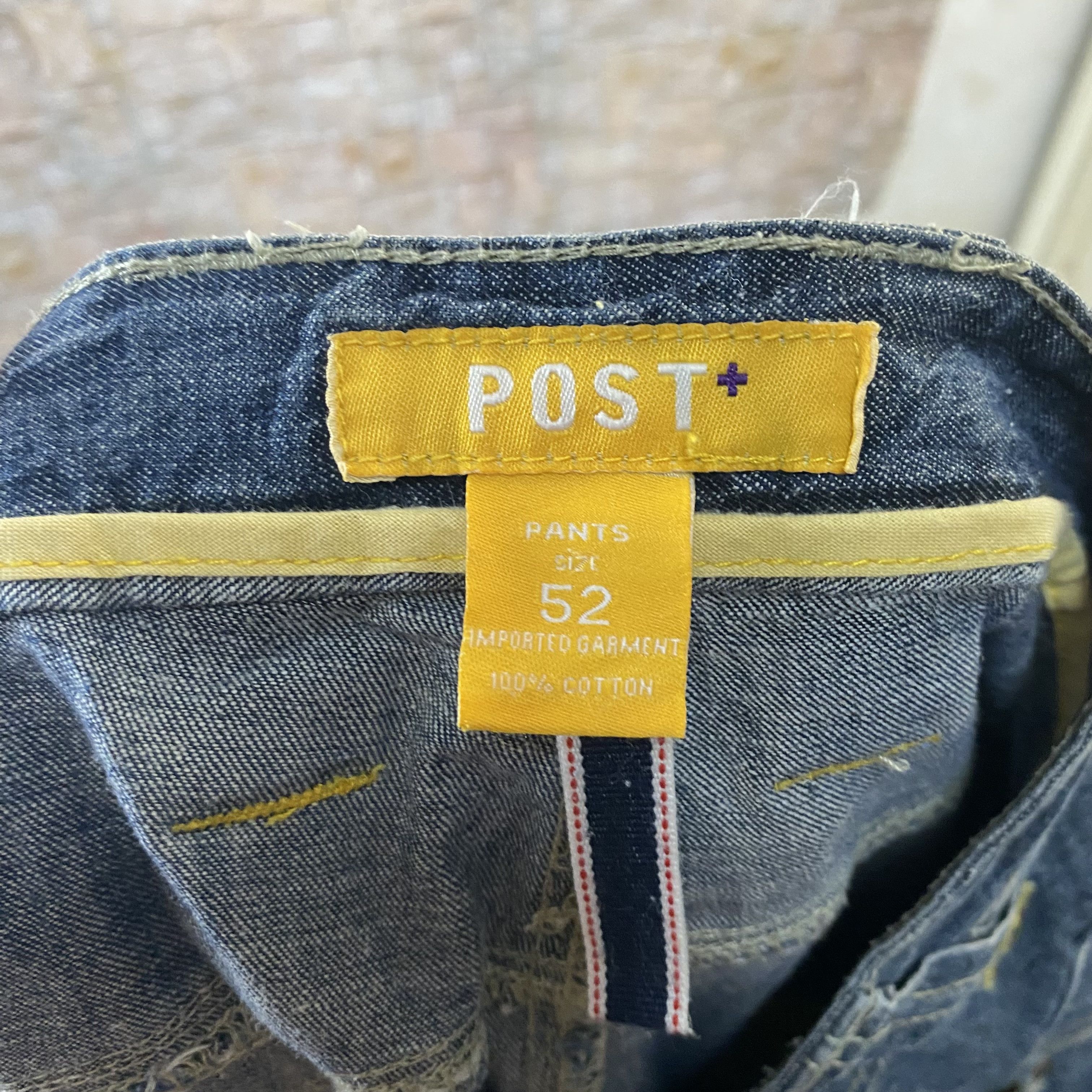Japanese Brand Post Blue vintage Denim Pants #7590 Size US 36 / EU 52 - 20 Thumbnail