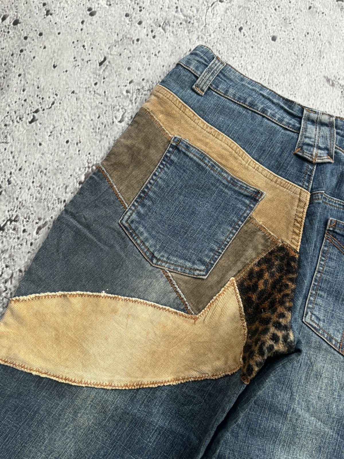 Tornado Mart Y2k Flare Jeans deep to deep Wide leg style jeans Size US 28 / EU 44 - 5 Thumbnail