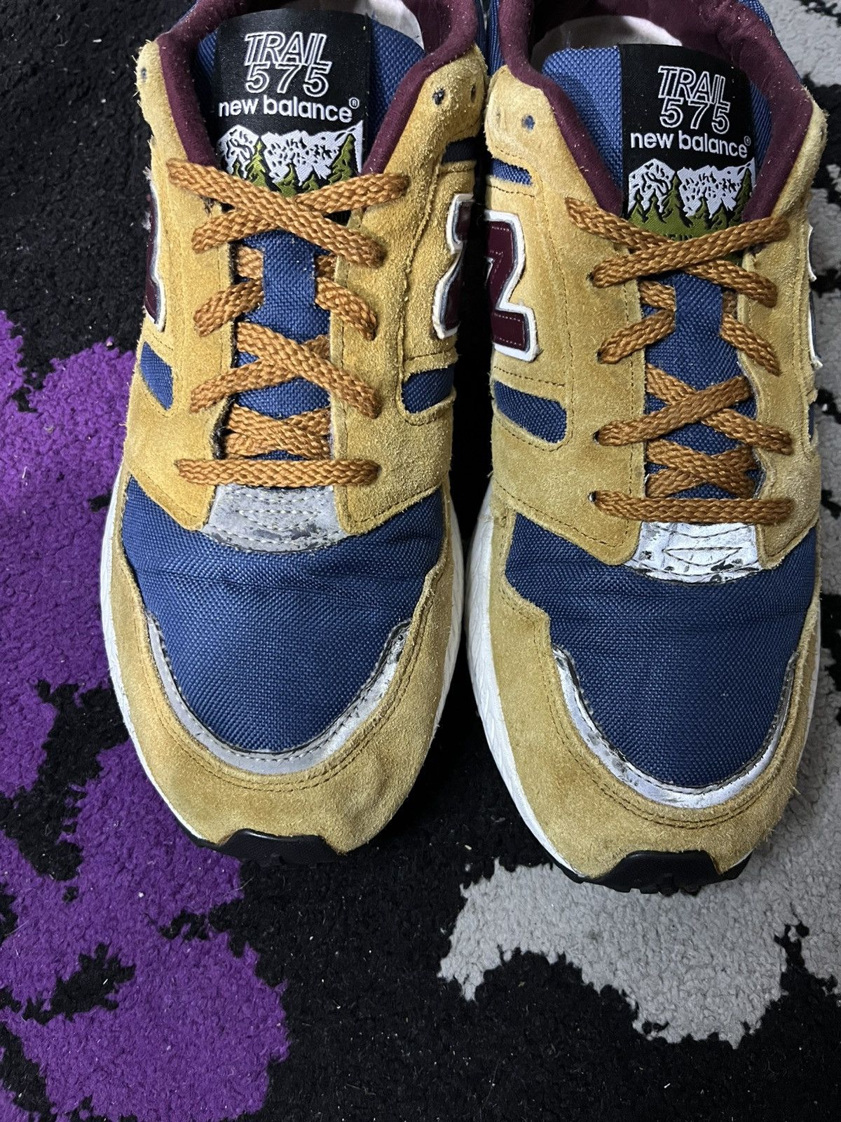 New Balance New Balance 575 Trail MiEngland Tan Blue Size US 9.5 / EU 42-43 - 3 Thumbnail