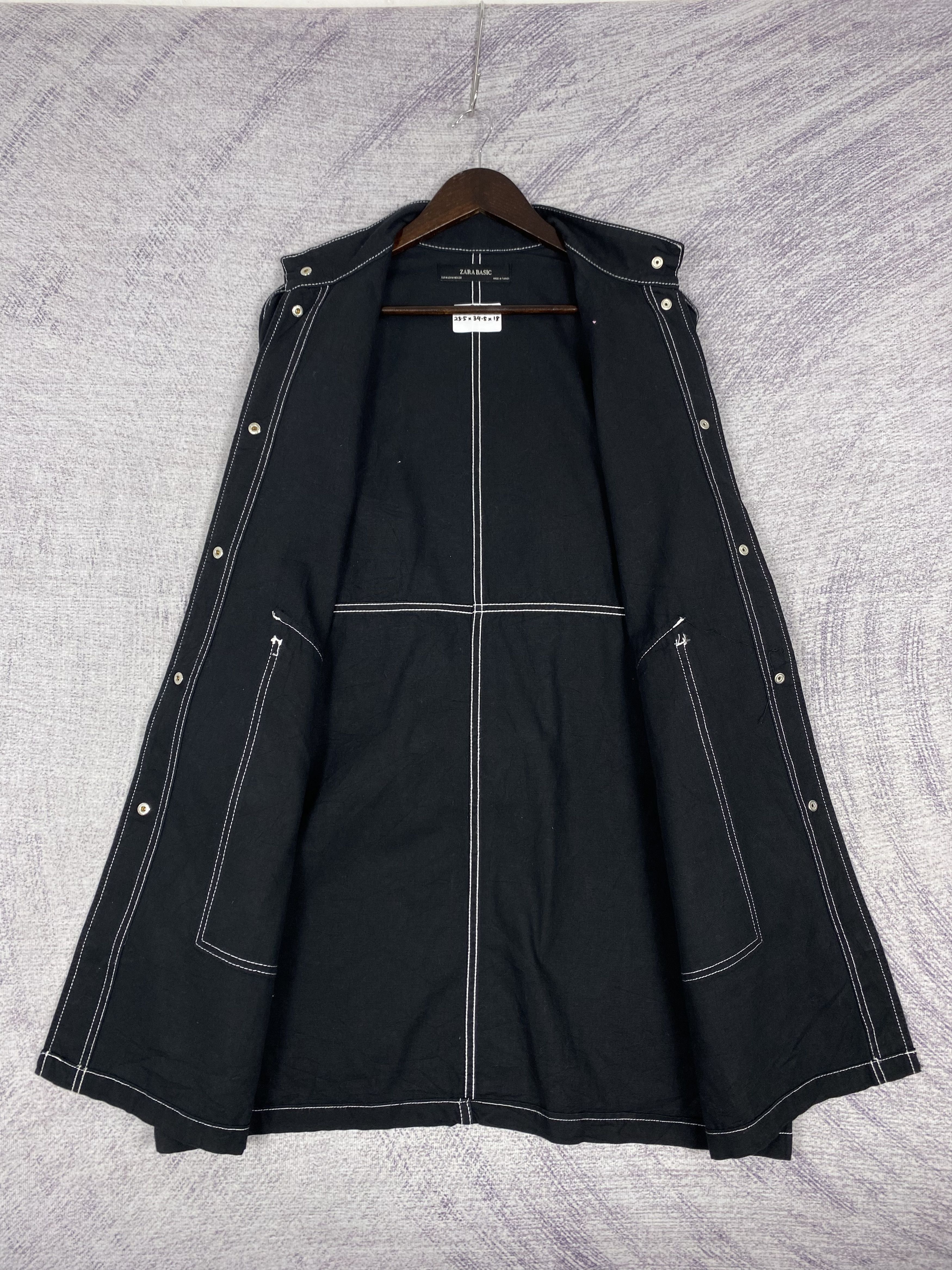 Vintage Vintage Zara Button Up Cotton Long Jacket Size US M / EU 48-50 / 2 - 6 Thumbnail