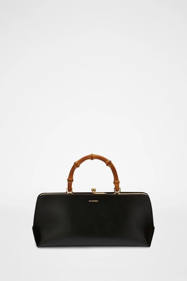 Jil Sander o1w1db10825 Size: OS / Leather Shoulder Bag in Black Size ONE SIZE - 1 Thumbnail