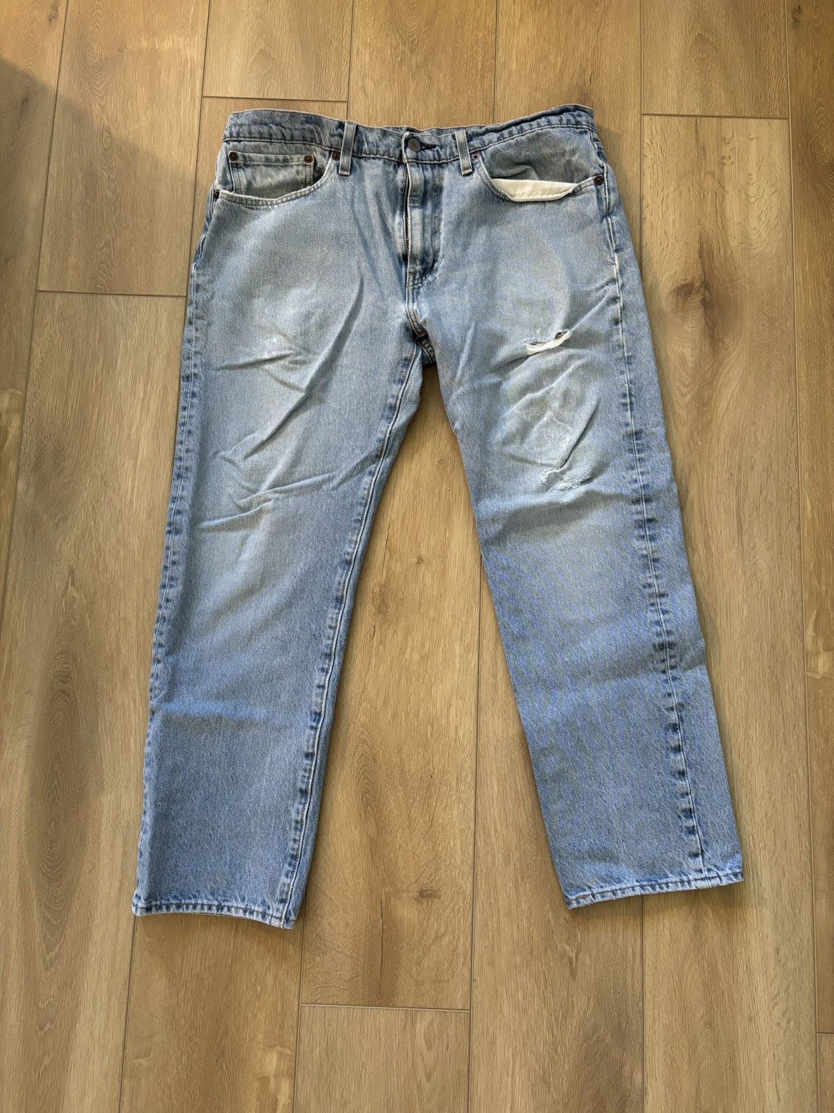 Levi's Levis 502 premium cropped distressed jeans Size US 34 / EU 50 - 1 Thumbnail