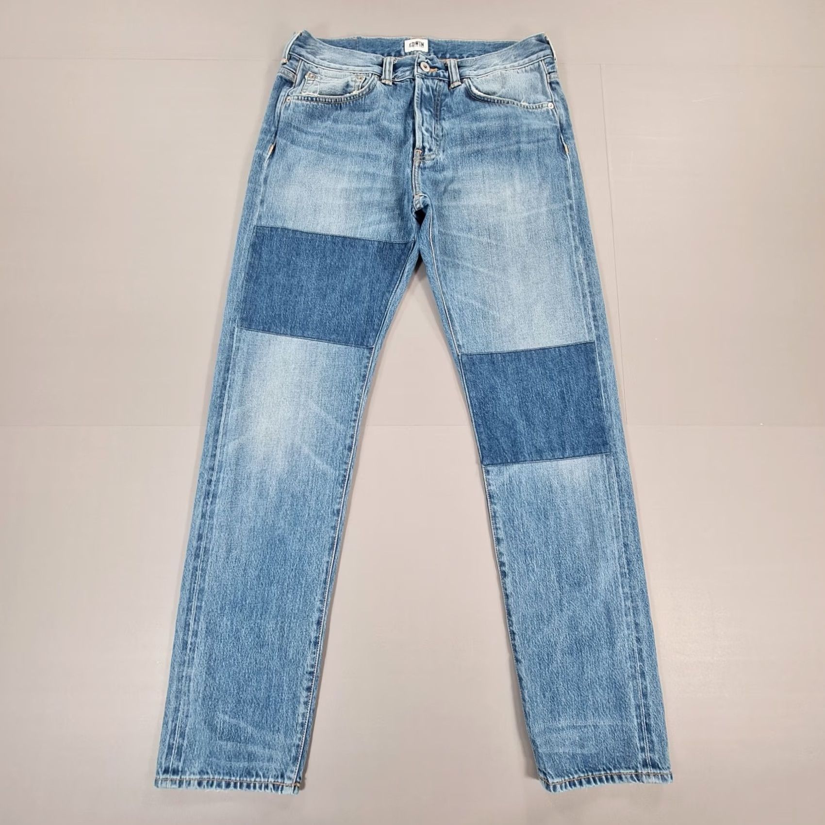 Edwin Edwin Jeans Blue W33 L32 Slim Fit Japanese Denim Selvedge 5-Pocket Mens Tapered Regular Size US 33 - 3 Thumbnail