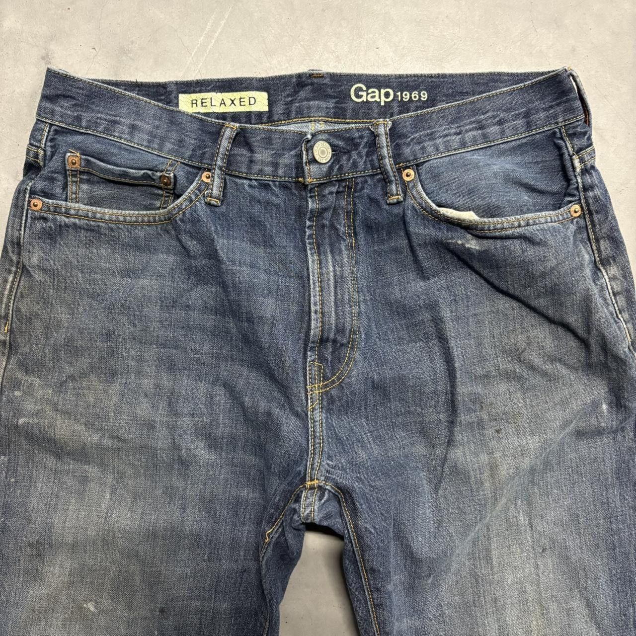 Gap Crazy Vintage Y2K/2000s Baggy Gap Relaxed Streetwear Dark Wash Denim Jeans! Size US 32 / EU 48 - 4 Thumbnail