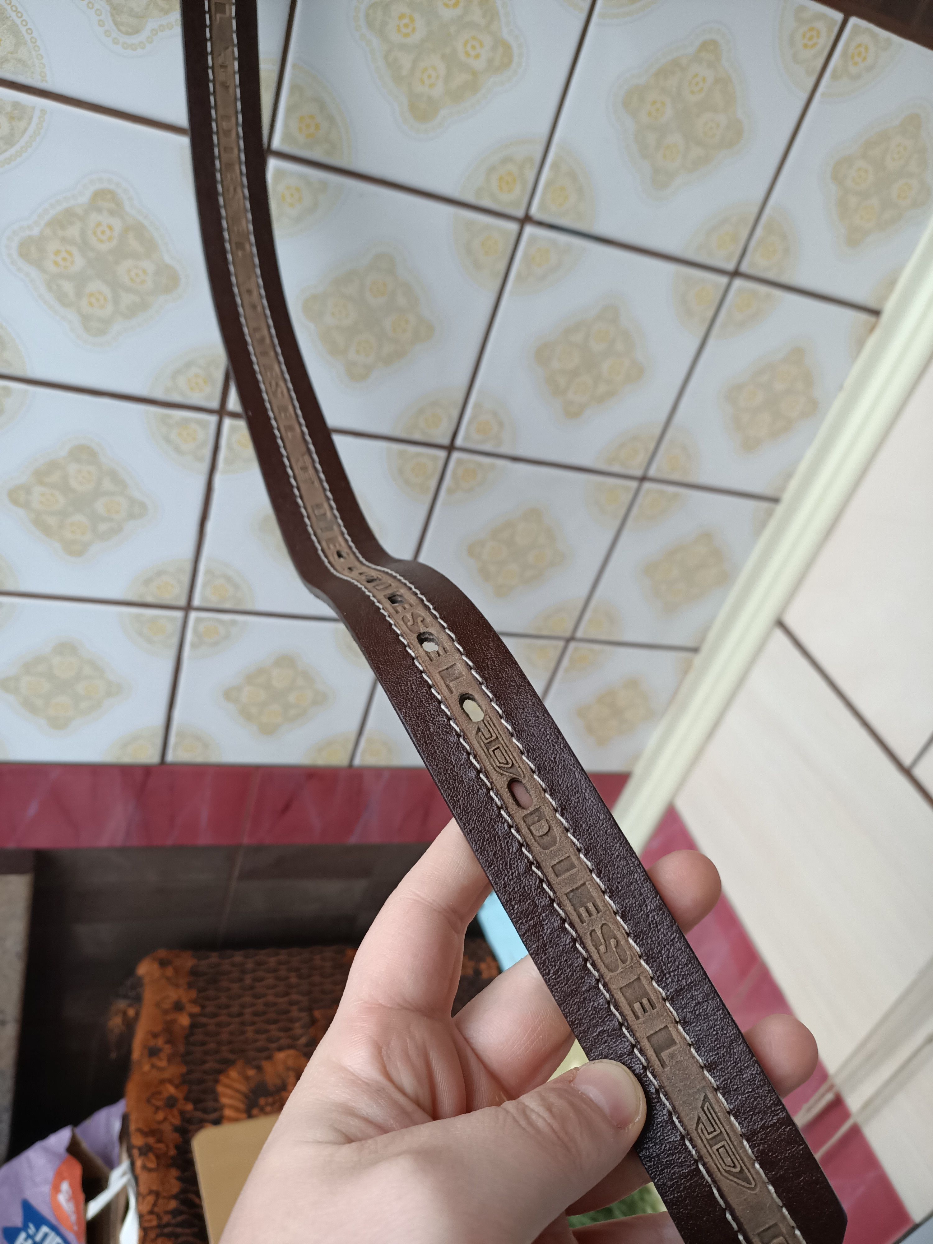 Diesel Vintage Diesel monogrammed leather belt Size ONE SIZE - 4 Thumbnail