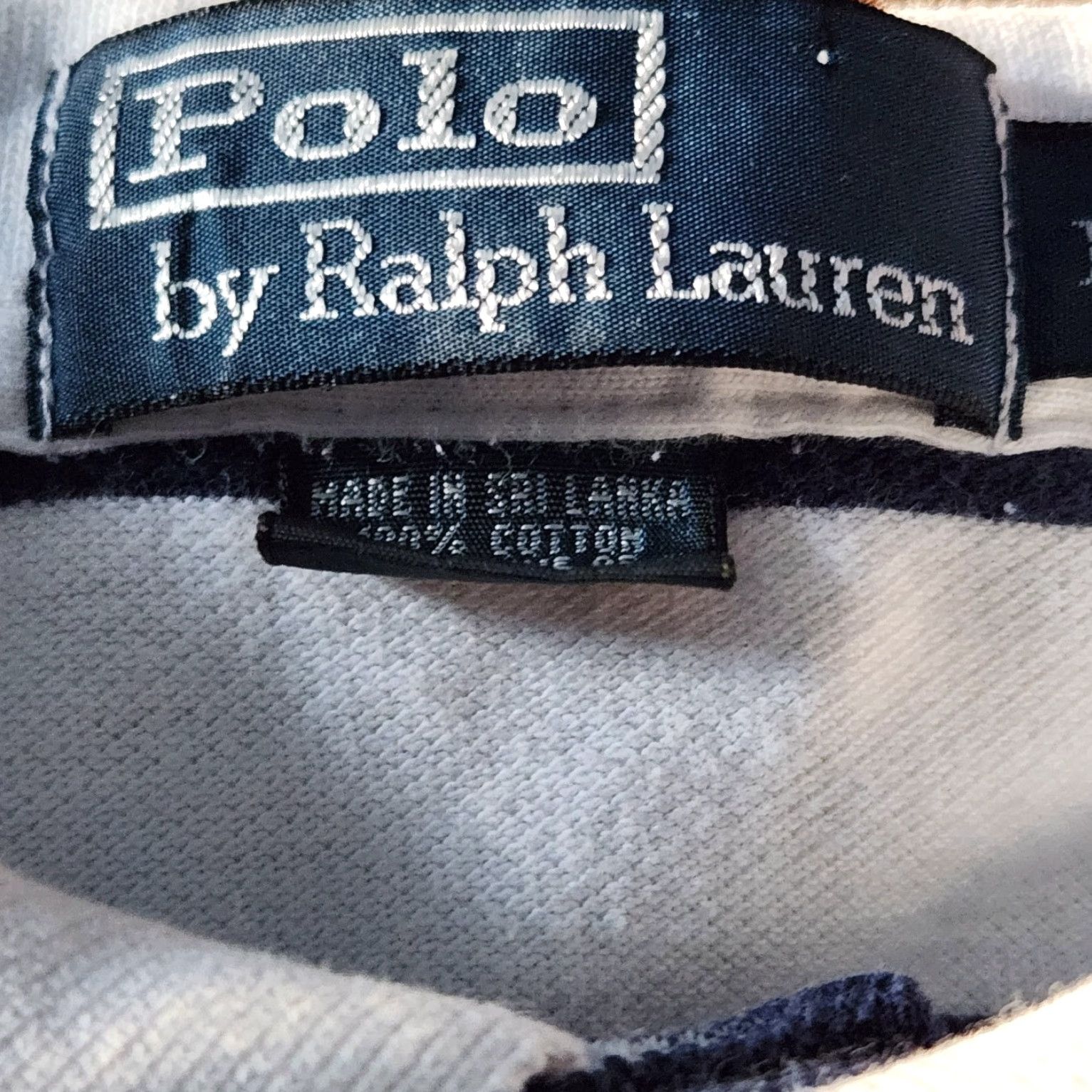 Polo Ralph Lauren Polo Ralph Lauren Polo Shirt Mens Large Blue Stripe Short Sleeve Cotton Golf Fit Logo Shirt Size US L / EU 52-54 / 3 - 4 Thumbnail