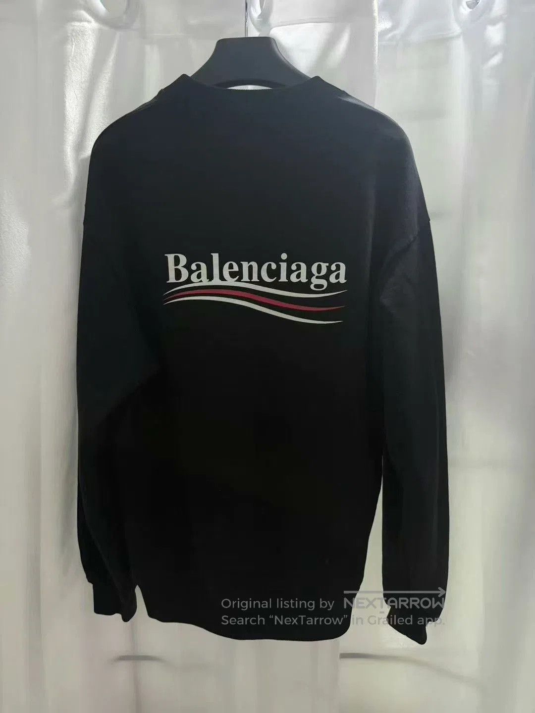 Balenciaga balenciaga black logo sweatshirt size xs. Size US XS / EU 42 / 0 - 2 Thumbnail