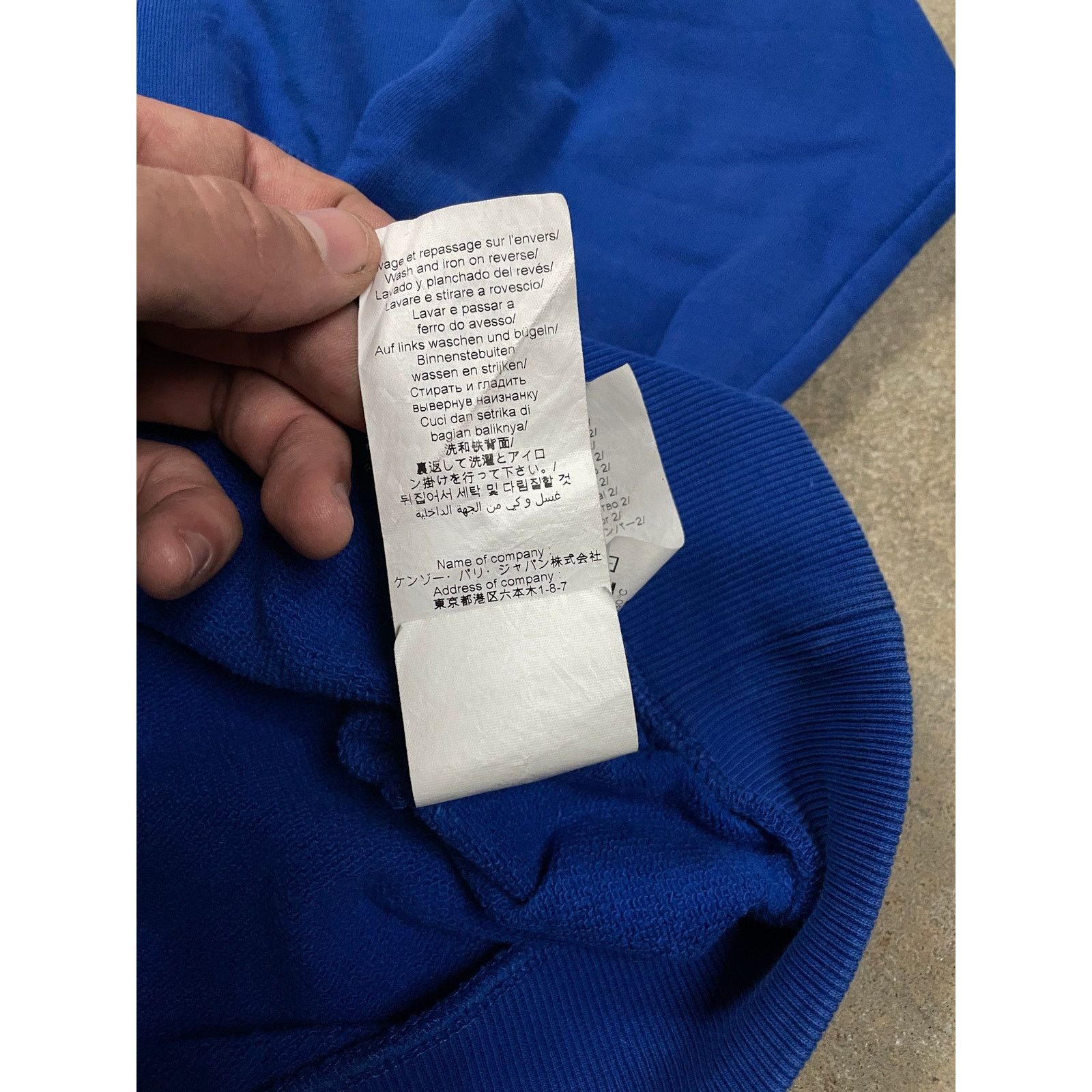 Kenzo Kenzo Crewneck Royal Blue Small Used Size US S / EU 44-46 / 1 - 7 Thumbnail