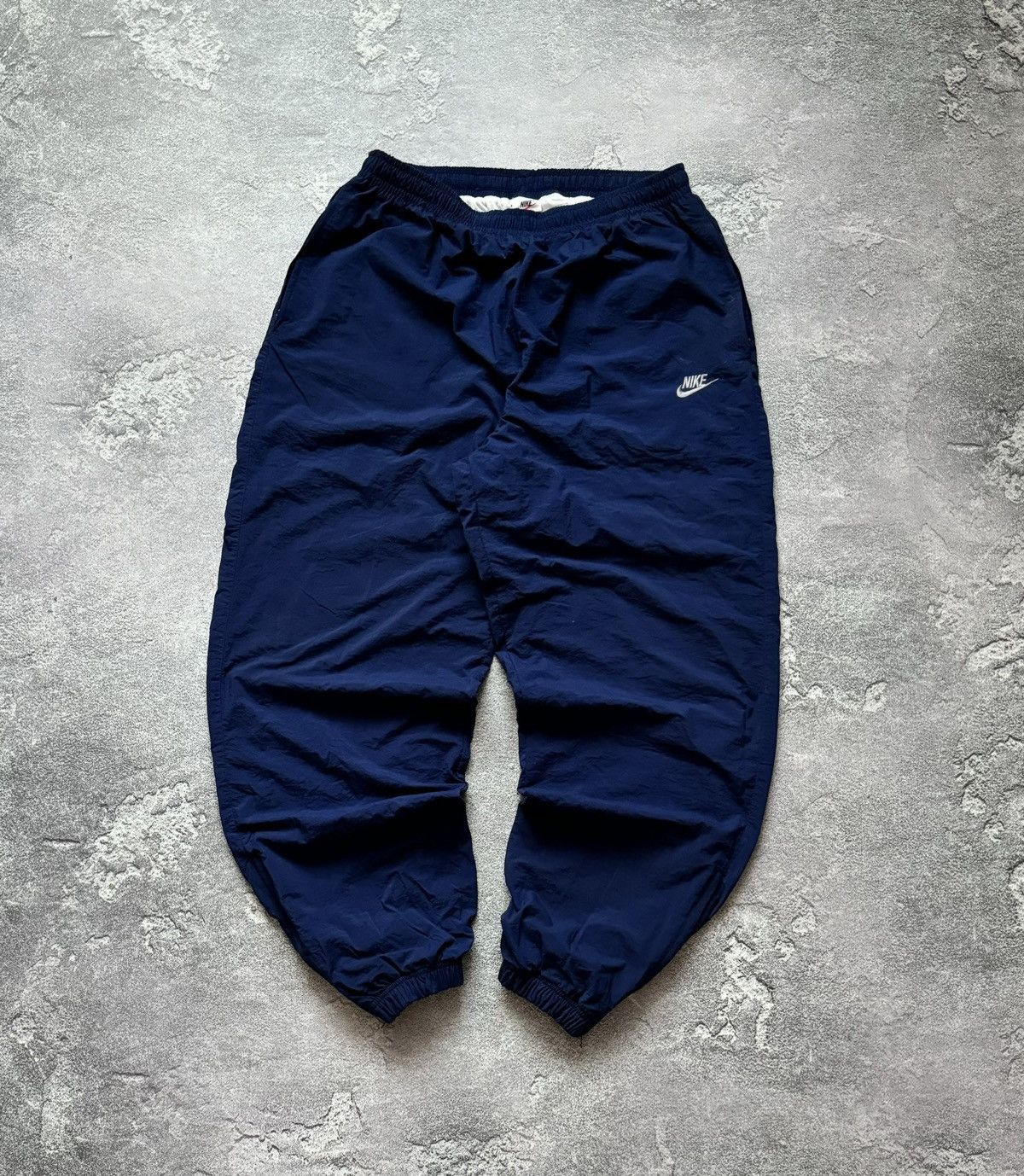 Nike × Vintage Nike XL swoosh nylon jogger sweat track pant trouser baggy Size US 39 - 1 Thumbnail