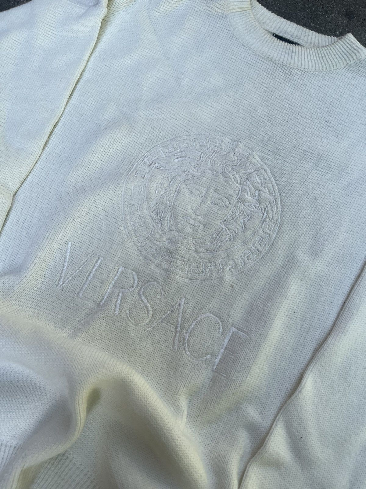 Versace versace logo crewneck sweater Size US L / EU 52-54 / 3 - 2 Thumbnail