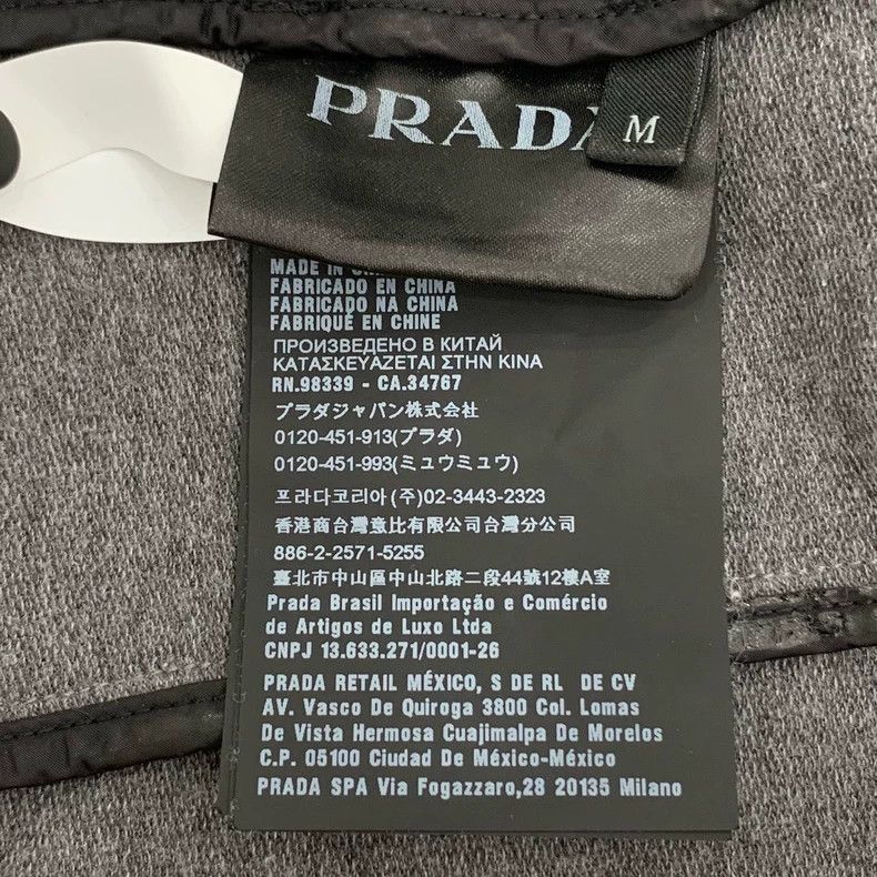 Prada Prada Logo patch hooded gray cotton zipper jacket 2501-Next Size US M / EU 48-50 / 2 - 6 Thumbnail