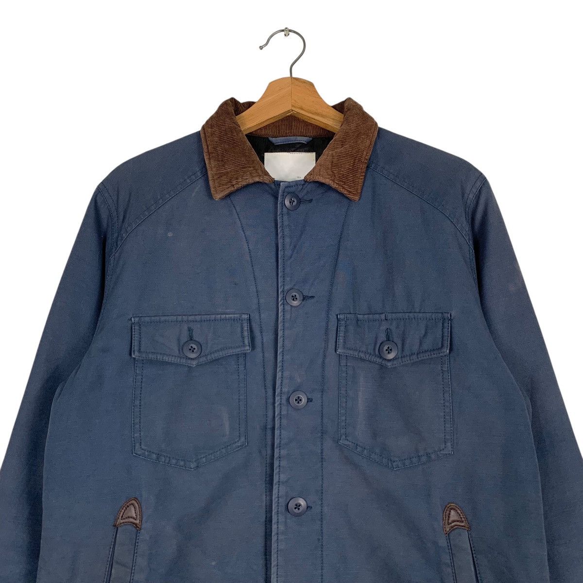 Japanese Brand Vintage Worker Jacket Four Pocket Chore Jacket #1215-C55 Size US M / EU 48-50 / 2 - 2 Thumbnail