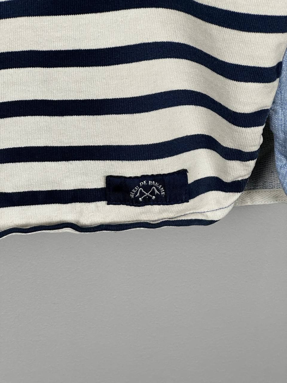 Bleu De Paname Blue De Paname Workwear Indigo Patchwork Sweatshirt Size US M / EU 48-50 / 2 - 5 Thumbnail