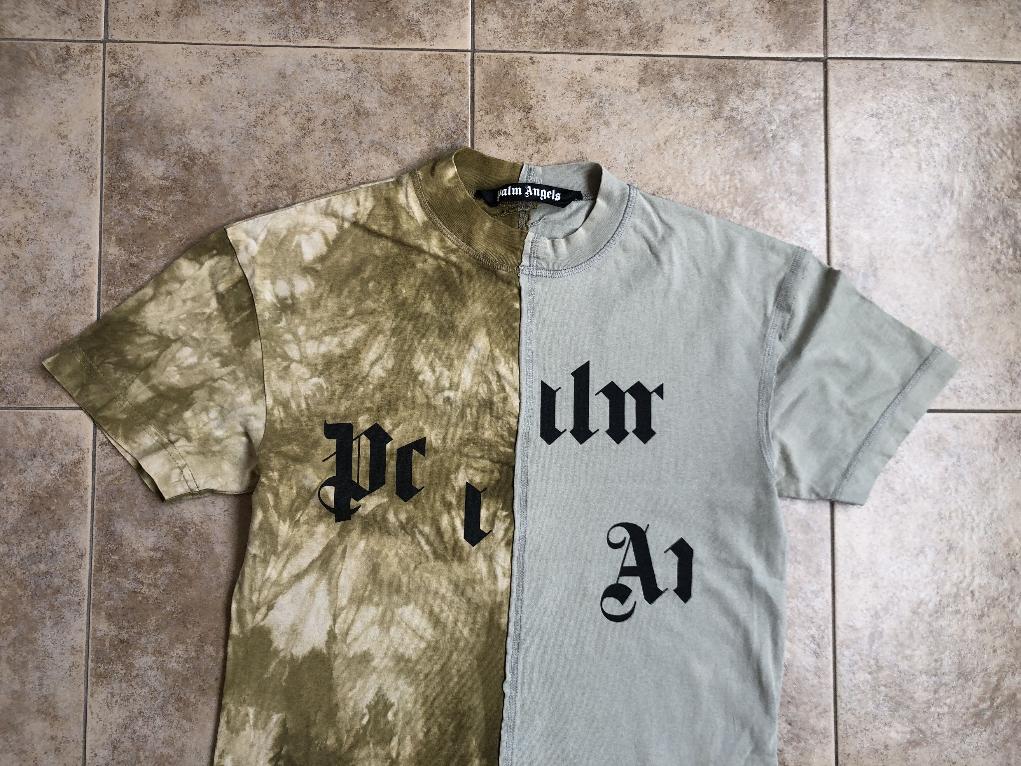 Palm Angels Palm Angels Broken Logo Military T-shirt Size S Size US S / EU 44-46 / 1 - 2 Thumbnail
