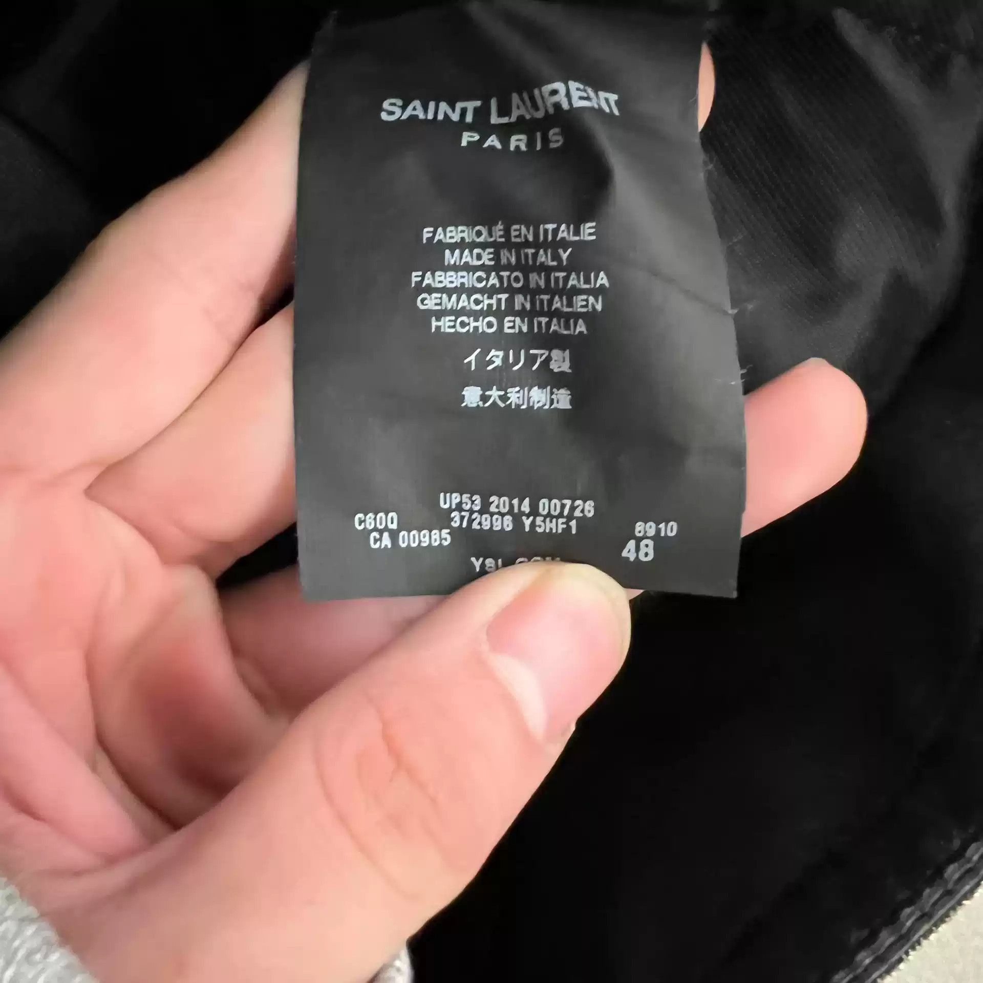 Saint Laurent Paris Saint Laurent 15Ss Leather Jacket Size 48-2505 Size US M / EU 48-50 / 2 - 3 Thumbnail
