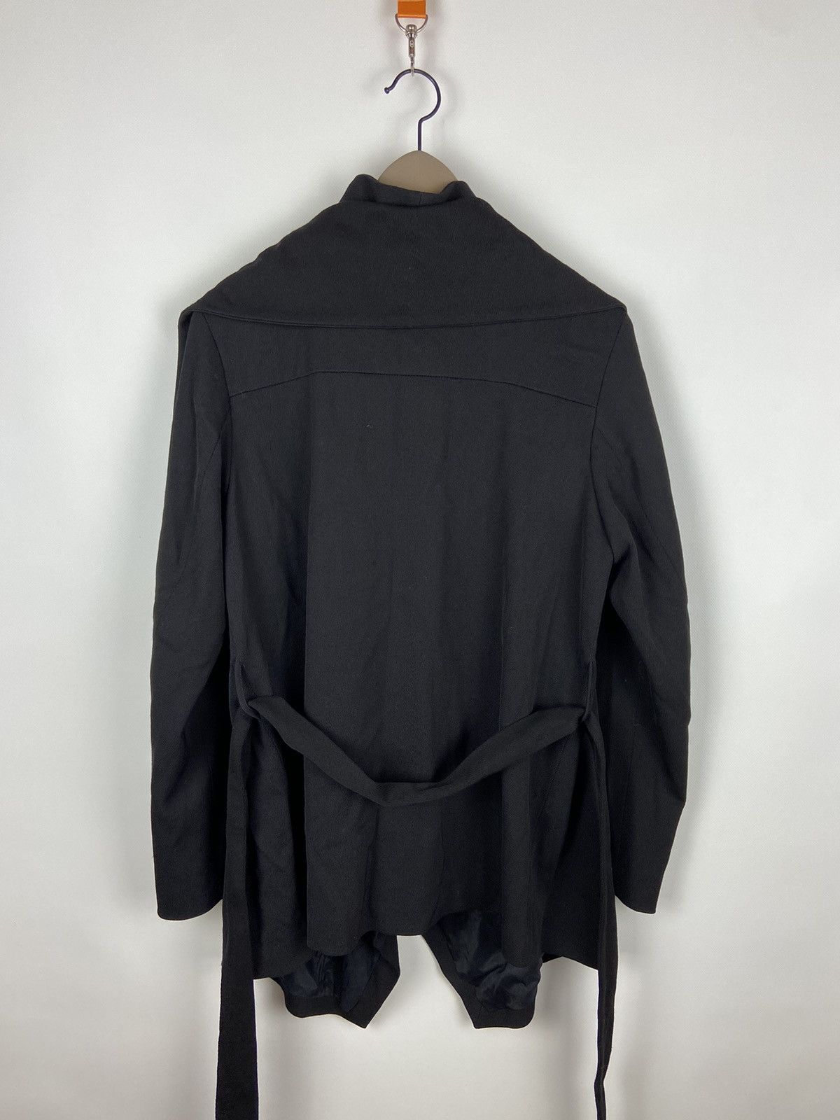 Annette Gortz × Designer Annette Gortz Asymmetrical Zip Black Women Wool Jacket Sz 40 Size S / US 4 / IT 40 - 2 Thumbnail