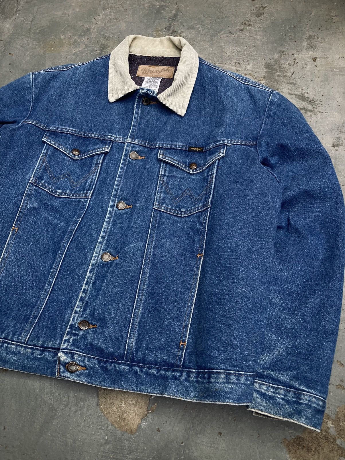 Wrangler Vintage 90s Wrangler Western Denim Jacket Size US L / EU 52-54 / 3 - 3 Thumbnail