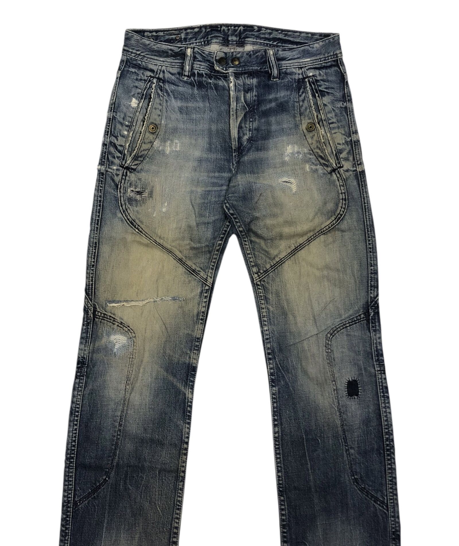 Diesel 🔥RARE DIESEL DISTRESSED DENIM UNDERCOVER STYLE DESIGN Size US 30 / EU 46 - 5 Thumbnail