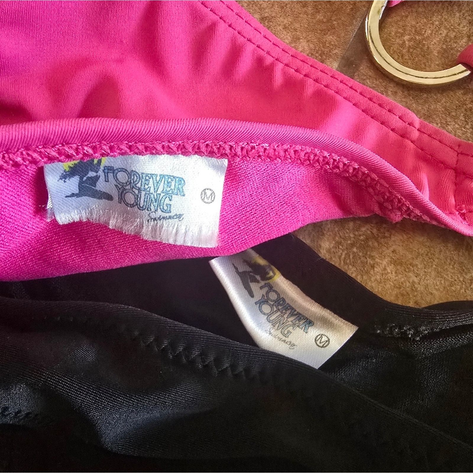 Other Pink Black | FYS | Rio Ring Bikini Set Size ONE SIZE - 6 Thumbnail