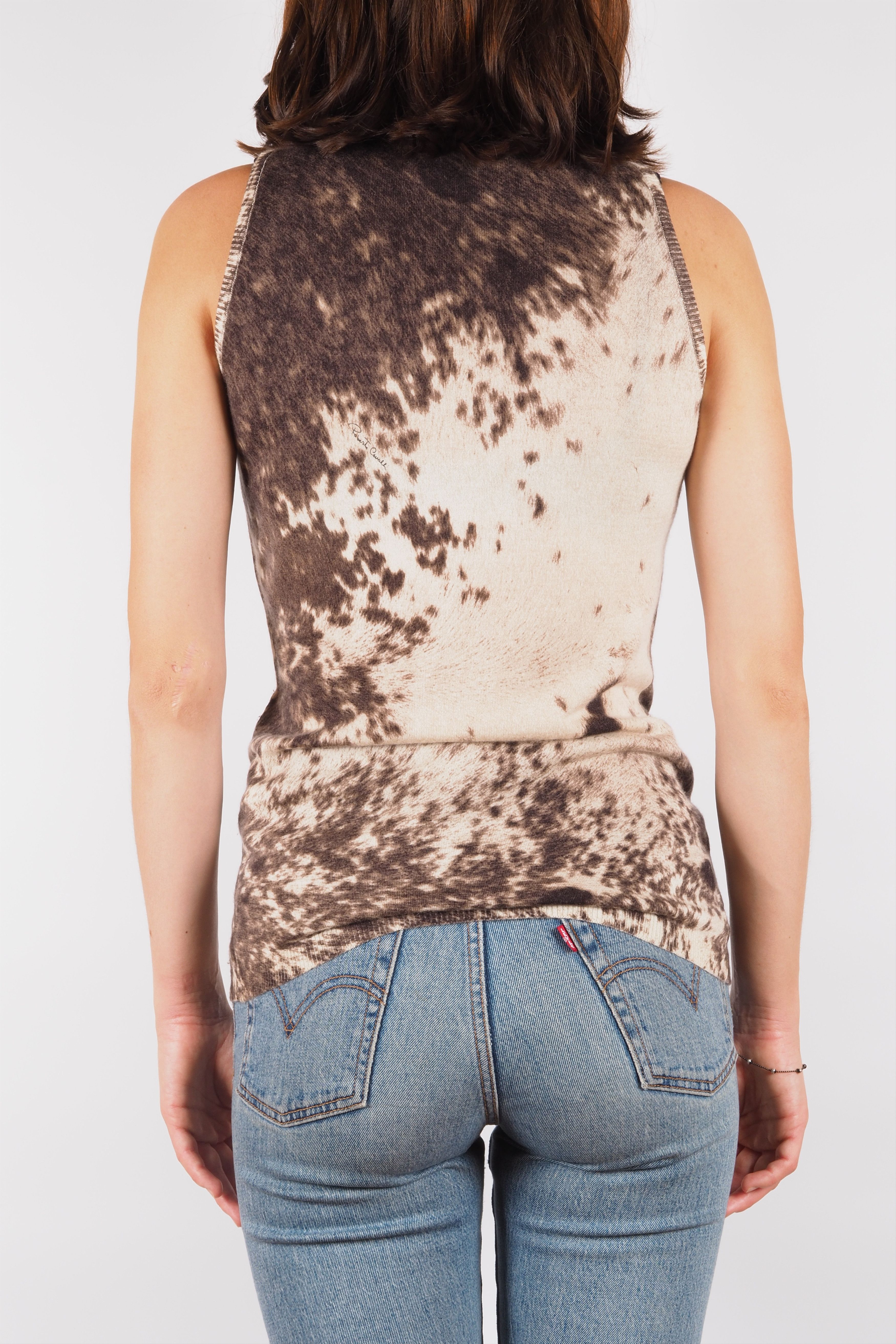 Roberto Cavalli Roberto Cavalli Vintage Knit Turtleneck Top Animal Print Size M / US 6-8 / IT 42-44 - 3 Thumbnail