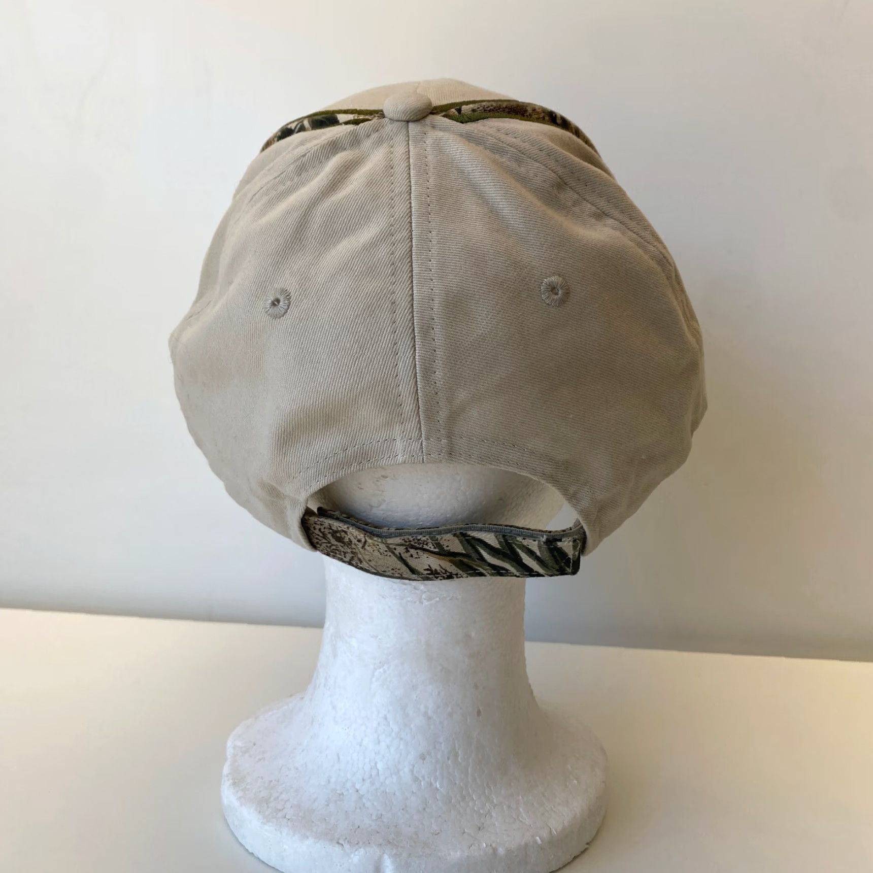Vintage VINTAGE Game Guard BassMaster Elite Series Dad Hat Beige Camo Strapback Men Adjustable Cotton Baseball Cap Hat Mens Beige Camouflage USA 90s? Size ONE SIZE - 3 Thumbnail