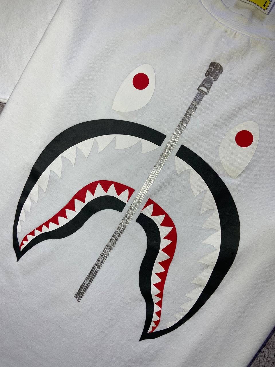 Bape Bape White Streetwear Printed T-Shirt Big Logo y2k Size US L / EU 52-54 / 3 - 3 Thumbnail