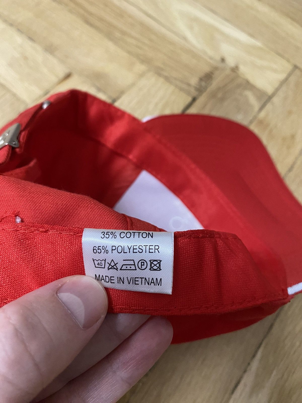Omega OMEGA Baseball Hat Red/White Embroidered Adjustable Cap Size ONE SIZE - 6 Thumbnail