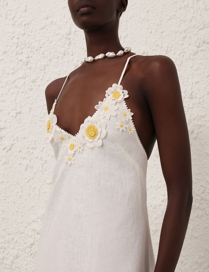 Zimmermann oc11z0126 Everley Flower Maxi Dress in Ivory Size XS / US 0-2 / IT 36-38 - 6 Thumbnail