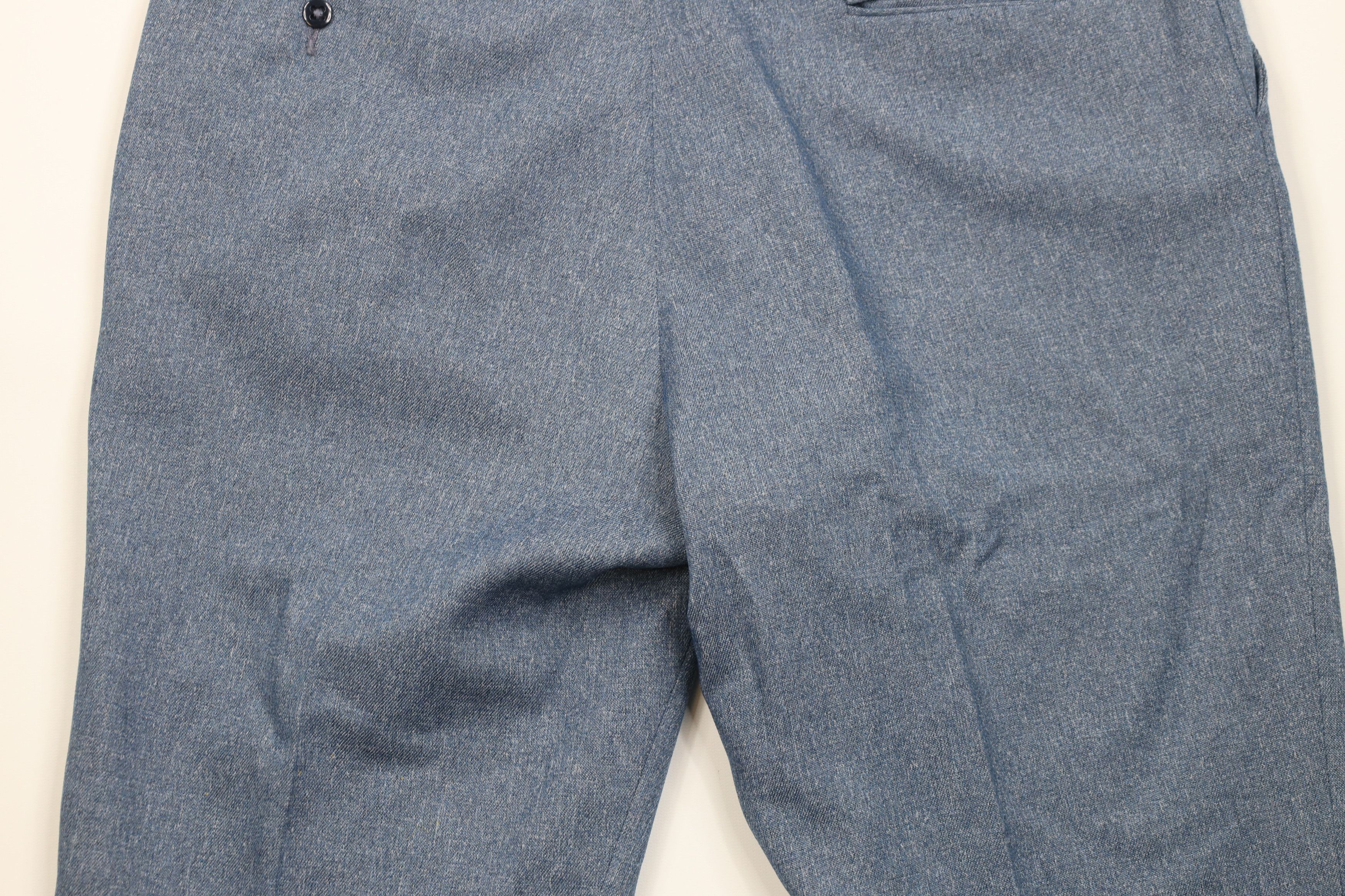 Vintage Vintage 70s Streetwear Knit Wide Leg Chino Pants Blue USA Size US 38 / EU 54 - 14 Thumbnail